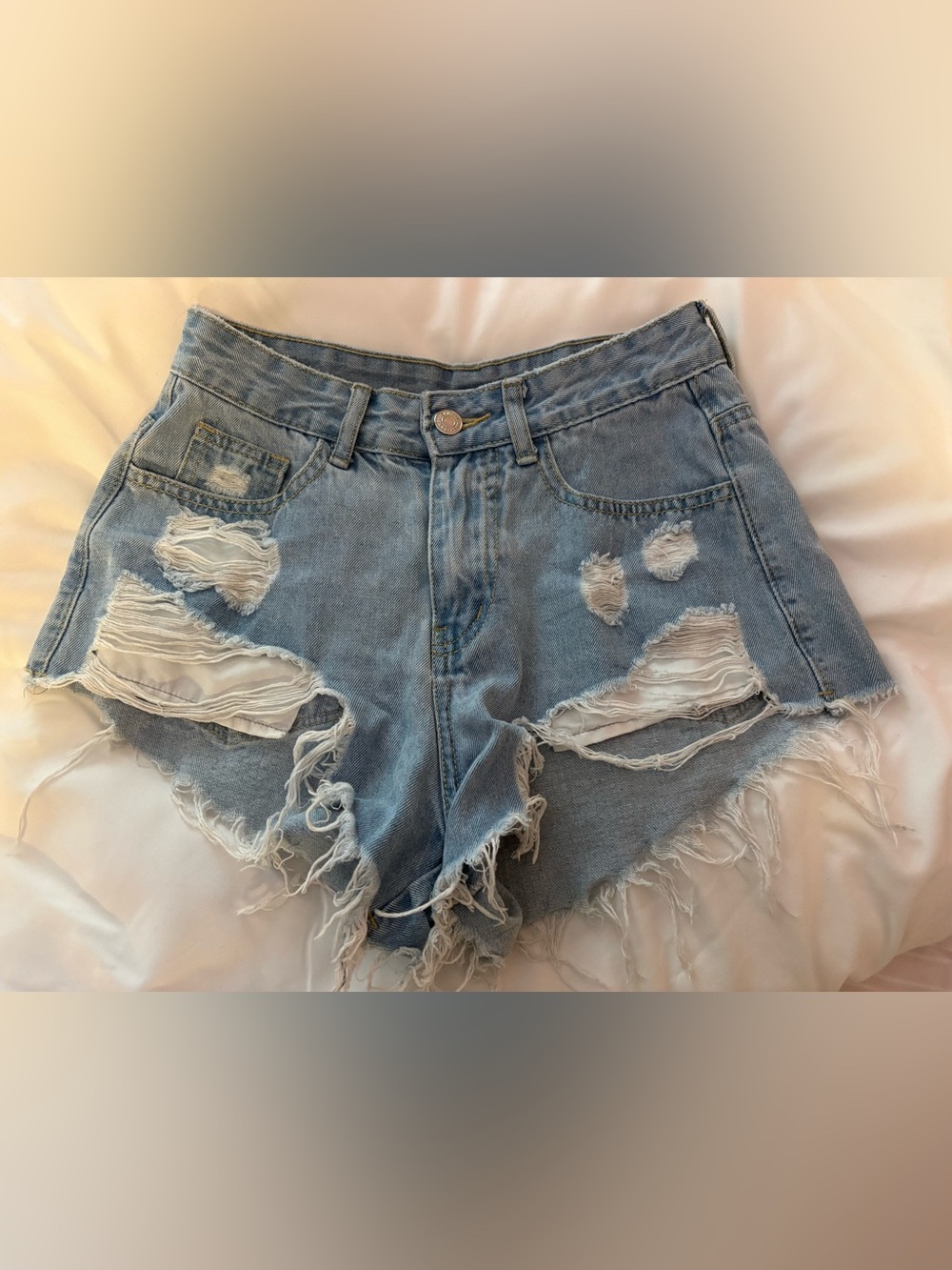 Shein Distressed Denim Shorts